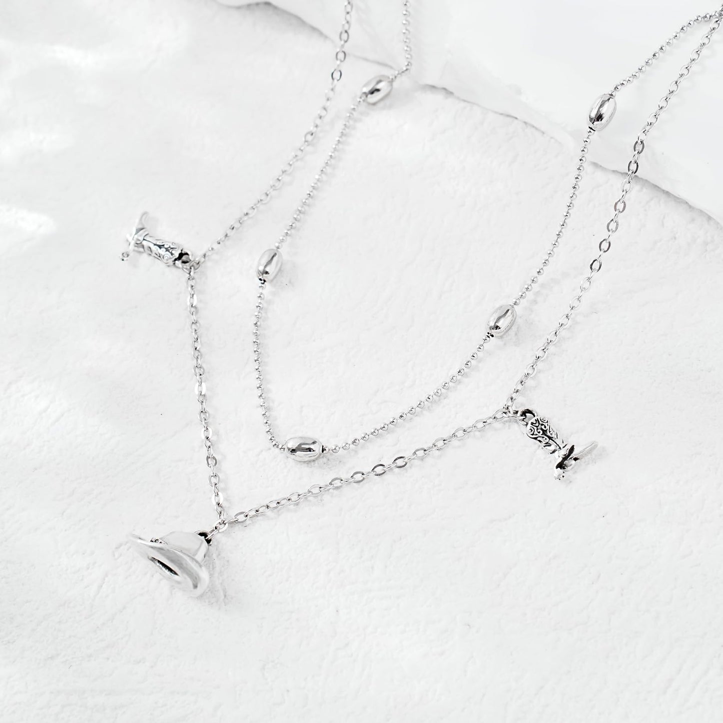 Ankle Bracelet for Women 925 Sterling Silver Cowboy Hat Anklet