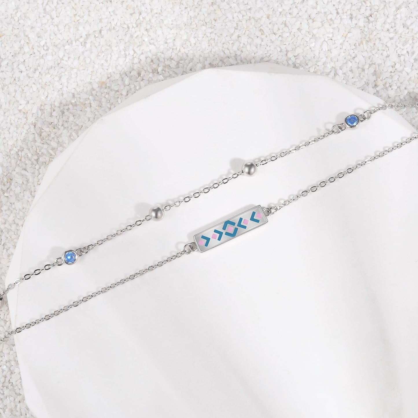 Bohemian Chevron Ankle Bracelet 925 Sterling Silver Boho Anklets