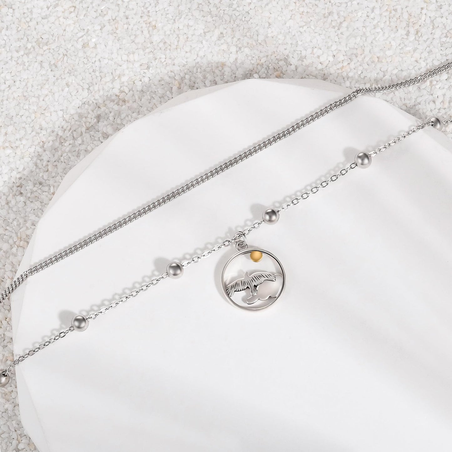Ankle Bracelet 925 Sterling Silver Eagle Anklet Cute Eagle Anklets for Women