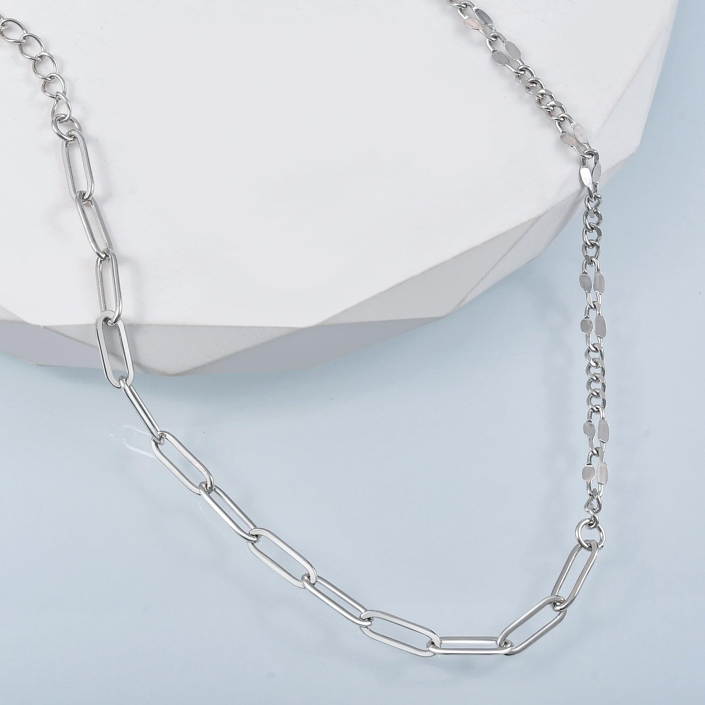 925 Sterling Silver Ankle Bracelet Paperclip link Chain Anklet Bracelet for Women