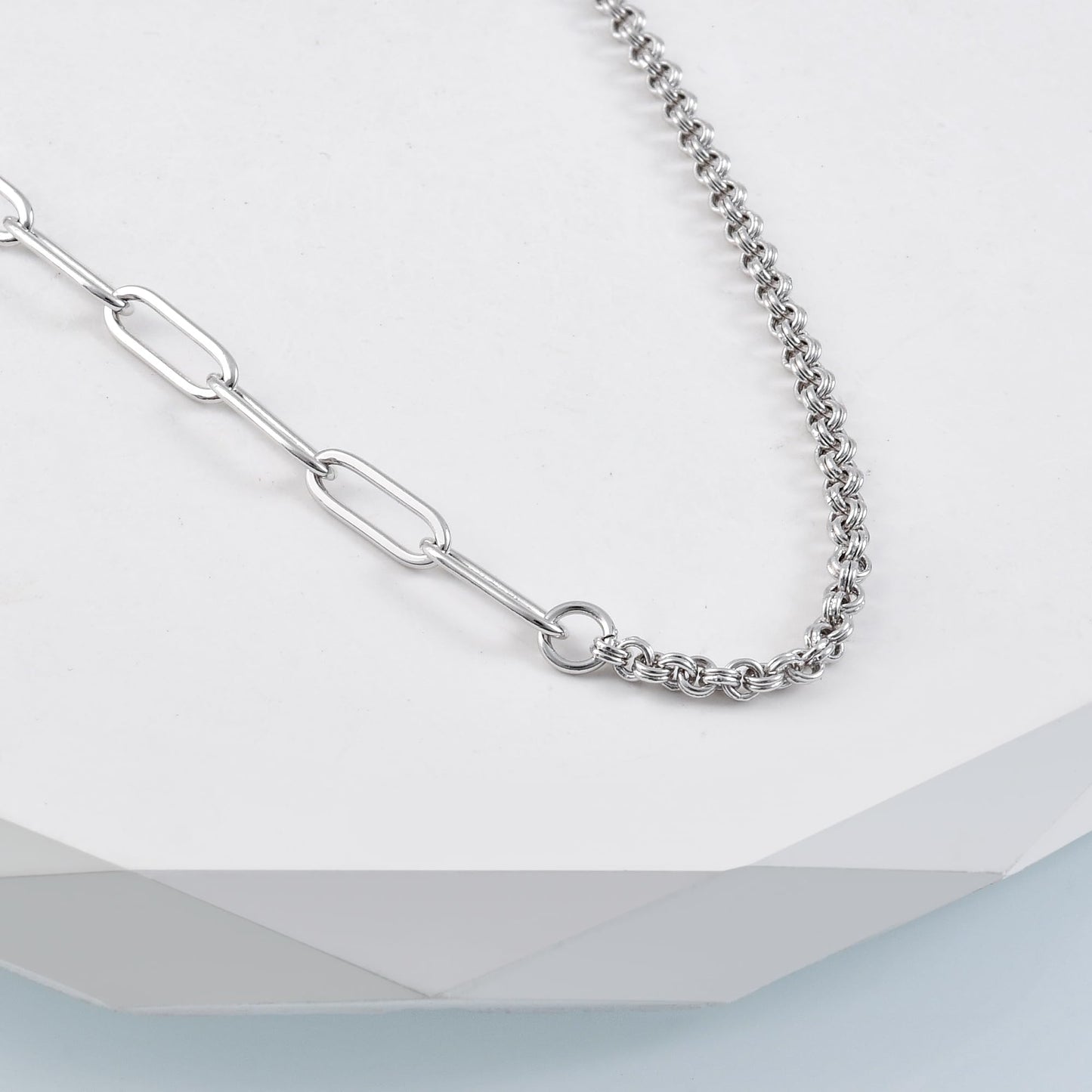 925 Sterling Silver Ankle Bracelet Paperclip link Chain Anklets Cute Anklet Bracelet for Women