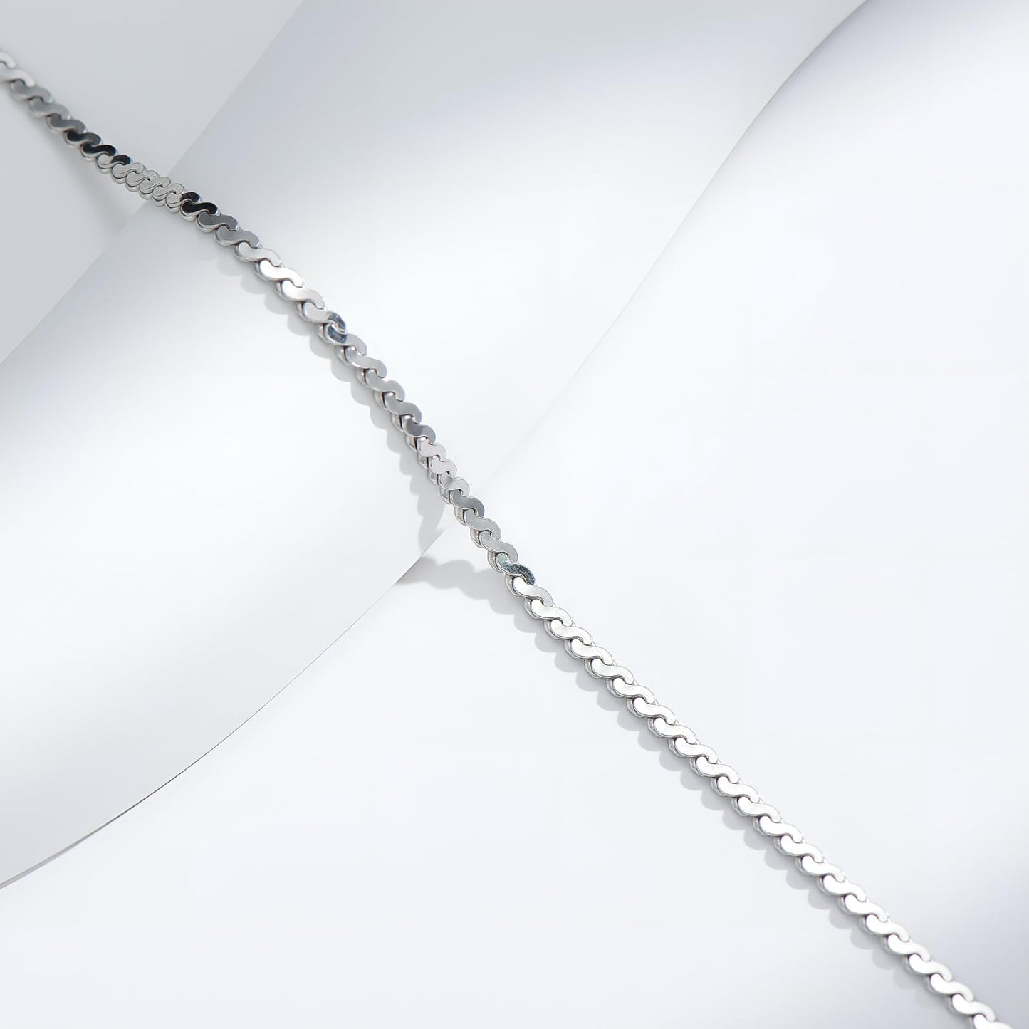 925 Sterling Silver Serpentine Twist Rope Chain Anklets Bracelet for Women