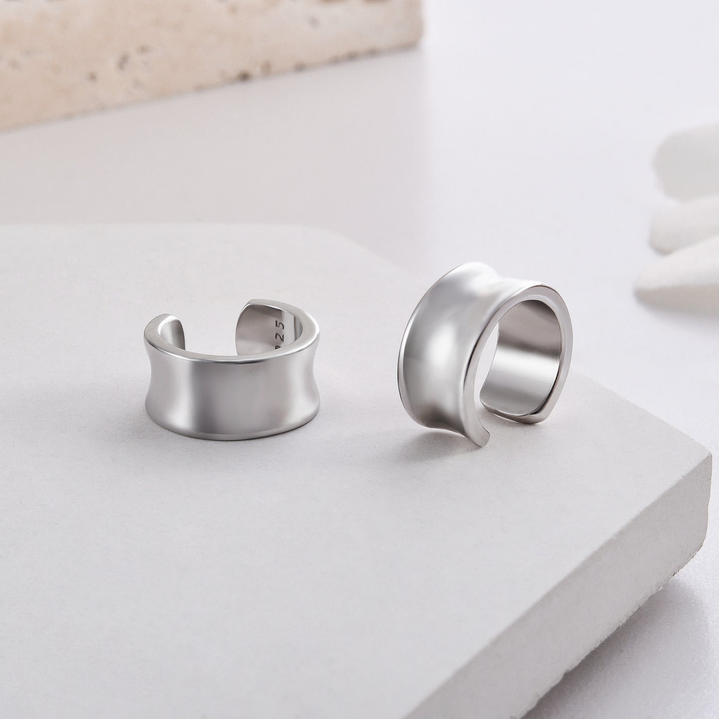 Ear Cuffs 925 Sterling Silver Huggie Ear Cuffs Earrings