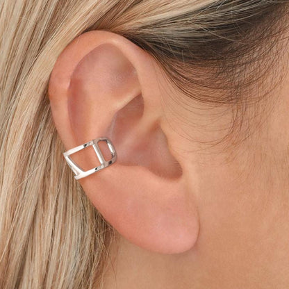 925 Sterling Silver Simple Ear Cuff Earrings