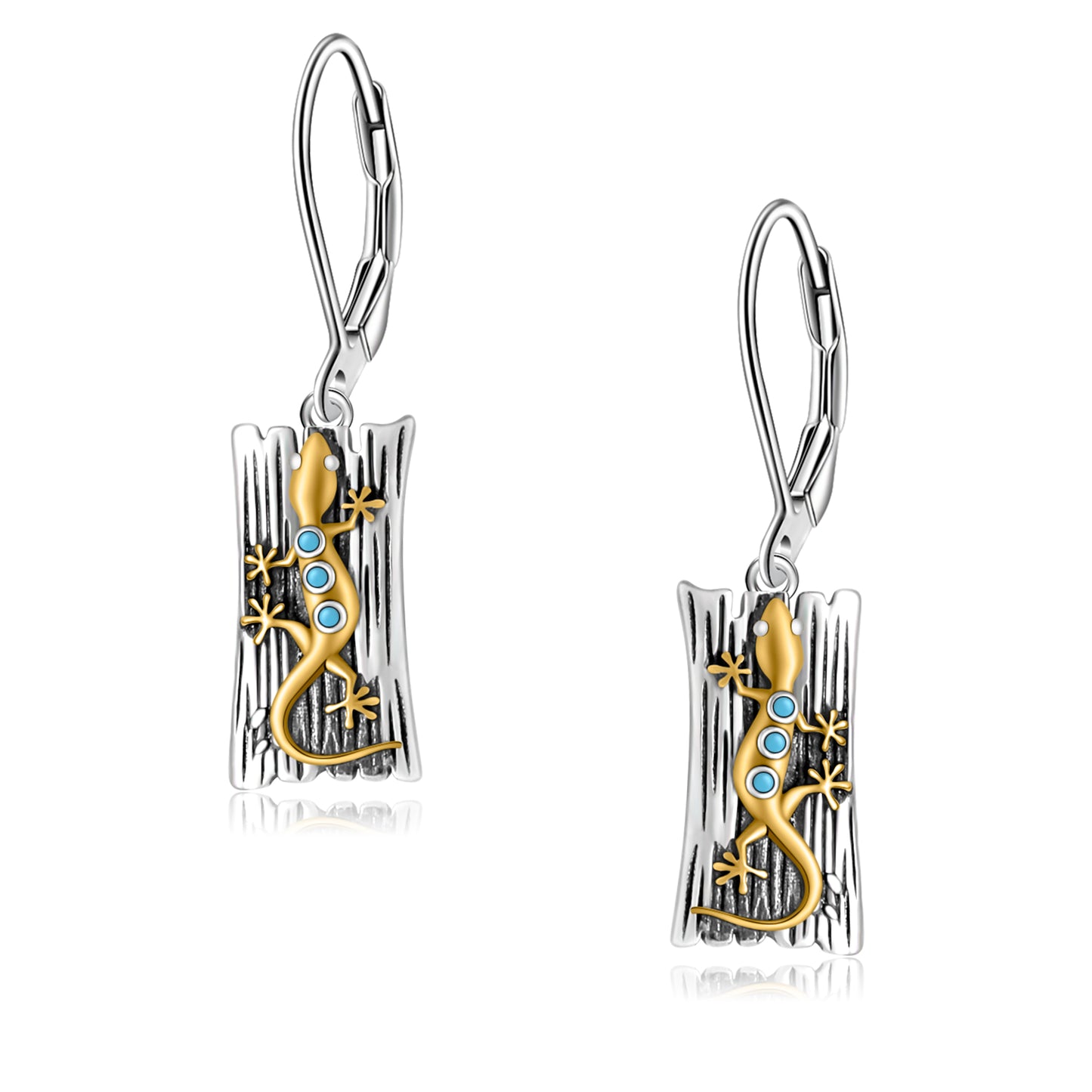 925 Sterling Silver Frog Drop Earrings