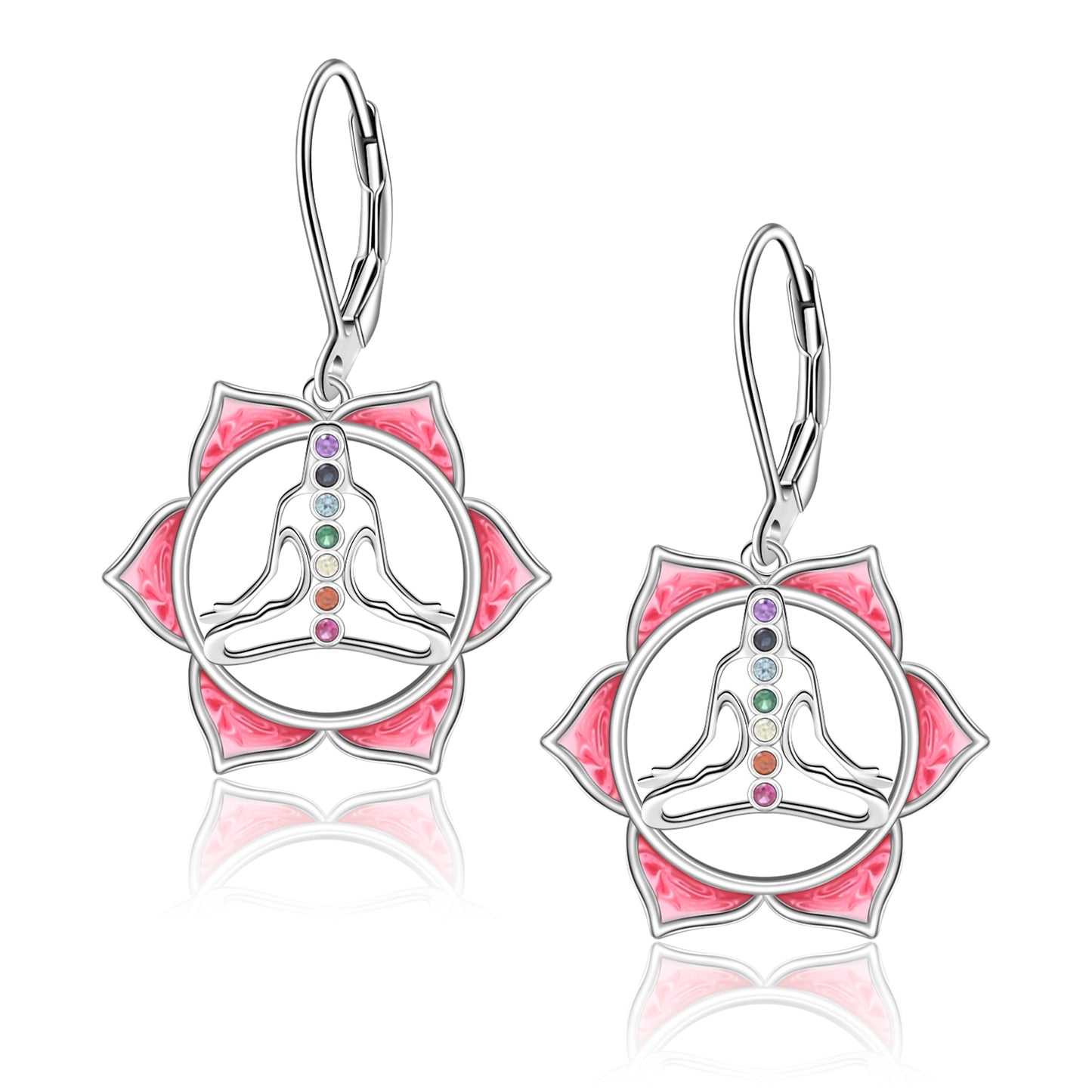 Sterling Silver Chakra Dangle Earring