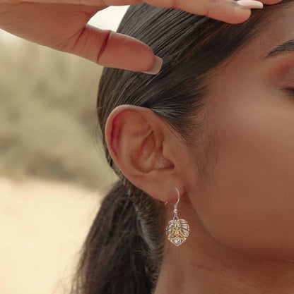 Sterling Silver Chakra Dangle Earrings