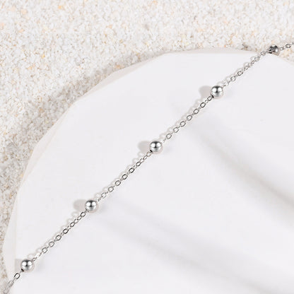 925 Sterling Silver Minimalist Anklet Bracelets