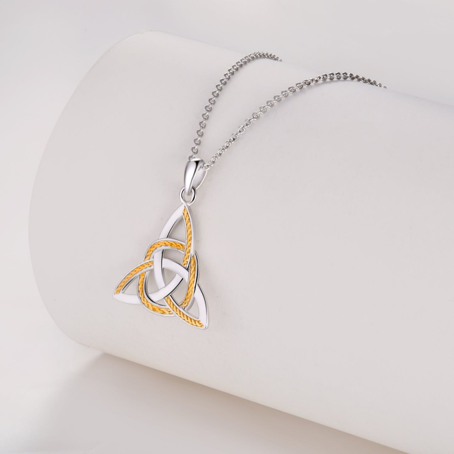 925 Sterling Silver Celtic Knot Symbol Necklace