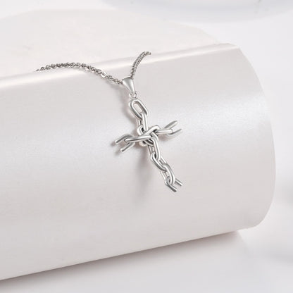 925 Sterling Silver Cross Necklace