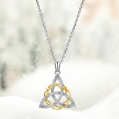 925 Sterling Silver Irish Trinity Celtic Knot Necklaces