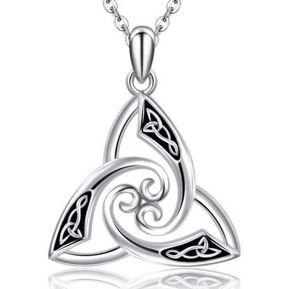 925 Sterling Silver Irish Trinity Celtic Knot Necklaces