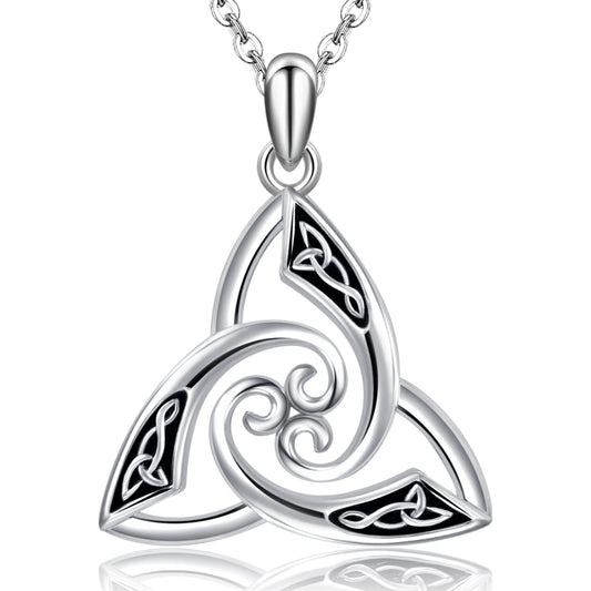 925 Sterling Silver Irish Trinity Celtic Knot Necklaces