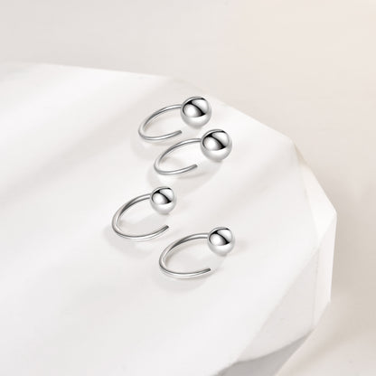 925 Sterling Silver Small Huggie Hoop Earrings