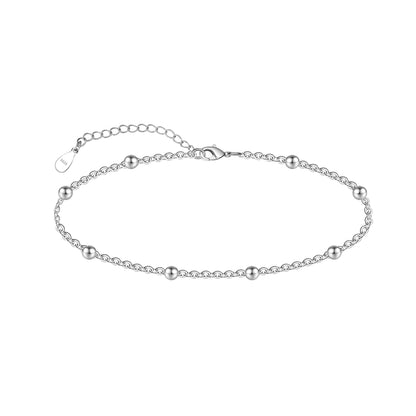 925 Sterling Silver Minimalist Anklet Bracelets