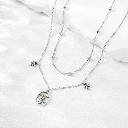 Ankle Bracelet 925 Sterling Silver Sailboat Anklet for Women