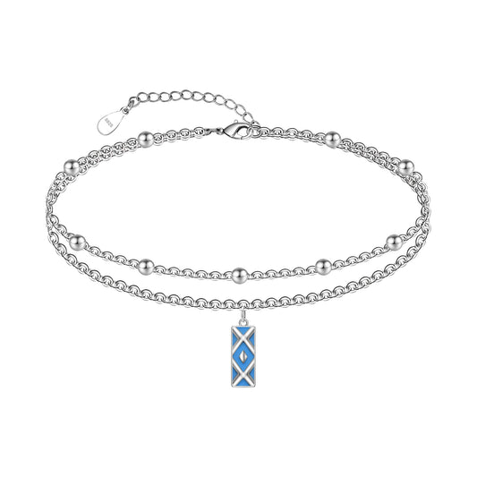 Ankle Bracelet 925 Sterling Silver Dainty Boho Anklet Bracelets for Women