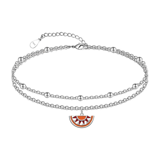 Boho Anklet 925 Sterling Silver Dainty Beach Anklet Bracelets for Women