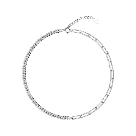 Anklet 925 Sterling Silver Italian Paperclip Link Chain Ankle Bracelet