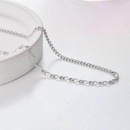 925 Sterling Silver Italian Paperclip Link Chain Ankle Bracelets