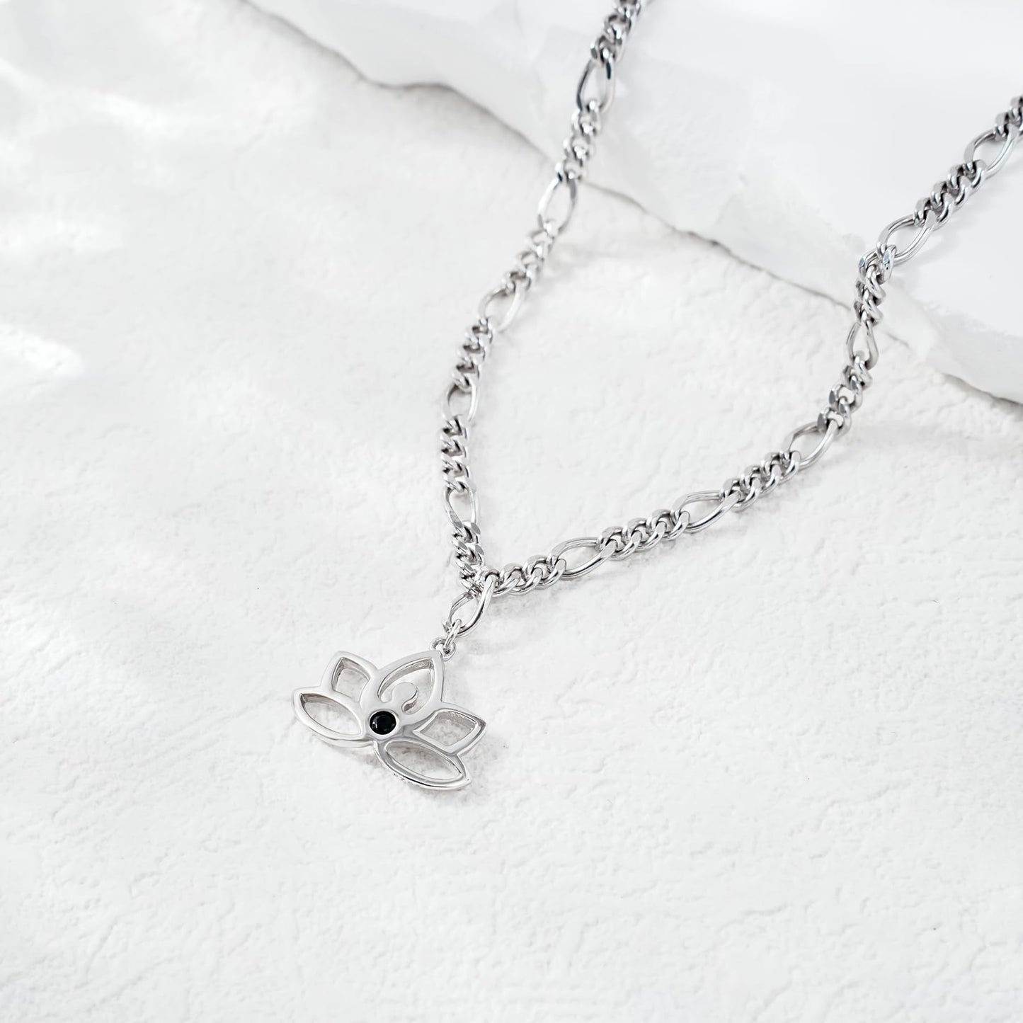 Ankle Bracelet for Women 925 Sterling Silver Lotus Flower Anklets