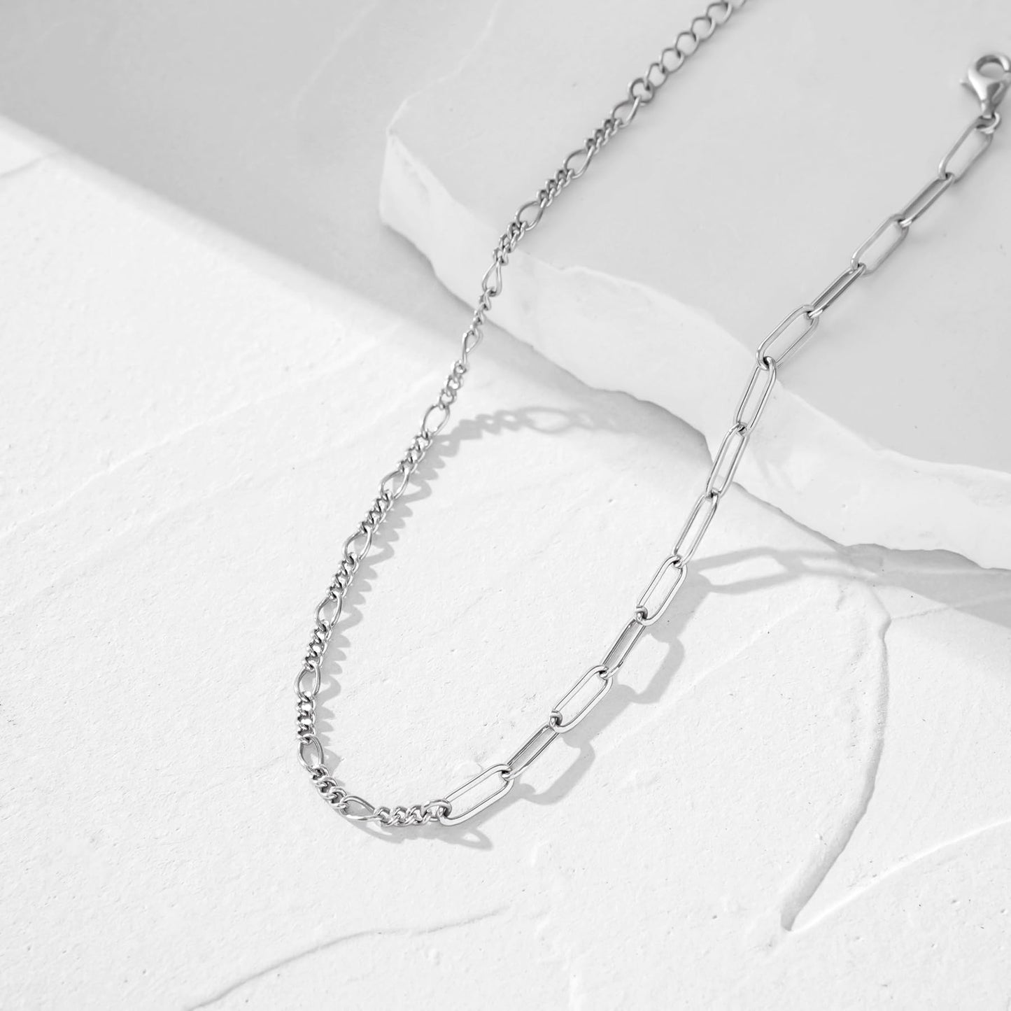 Ankle Bracelet 925 Sterling Silver Italian Paperclip Link Chain Ankle Bracelet