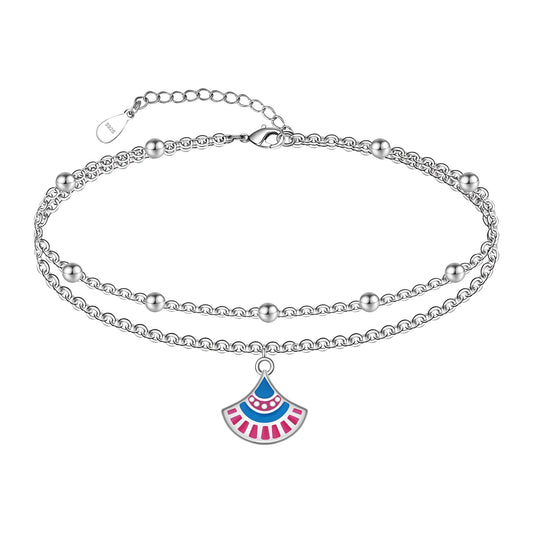 Ankle Bracelet 925 Sterling Silver Boho Anklet Dainty Beach Boho Anklets for Women