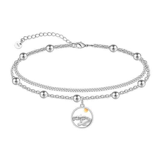 Ankle Bracelet 925 Sterling Silver Eagle Anklet Cute Eagle Anklets for Women