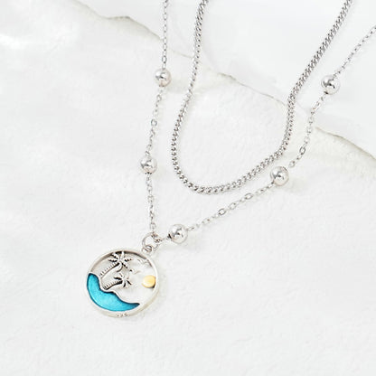 Ankle Bracelet 925 Sterling Silver Palm Tree Anklet for Women