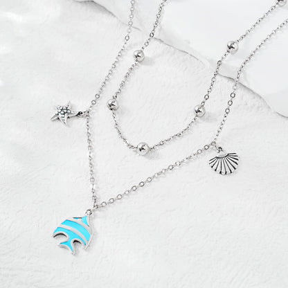 Ankle Bracelet 925 Sterling Silver Fish Anklet Cute Fish Anklets for Women
