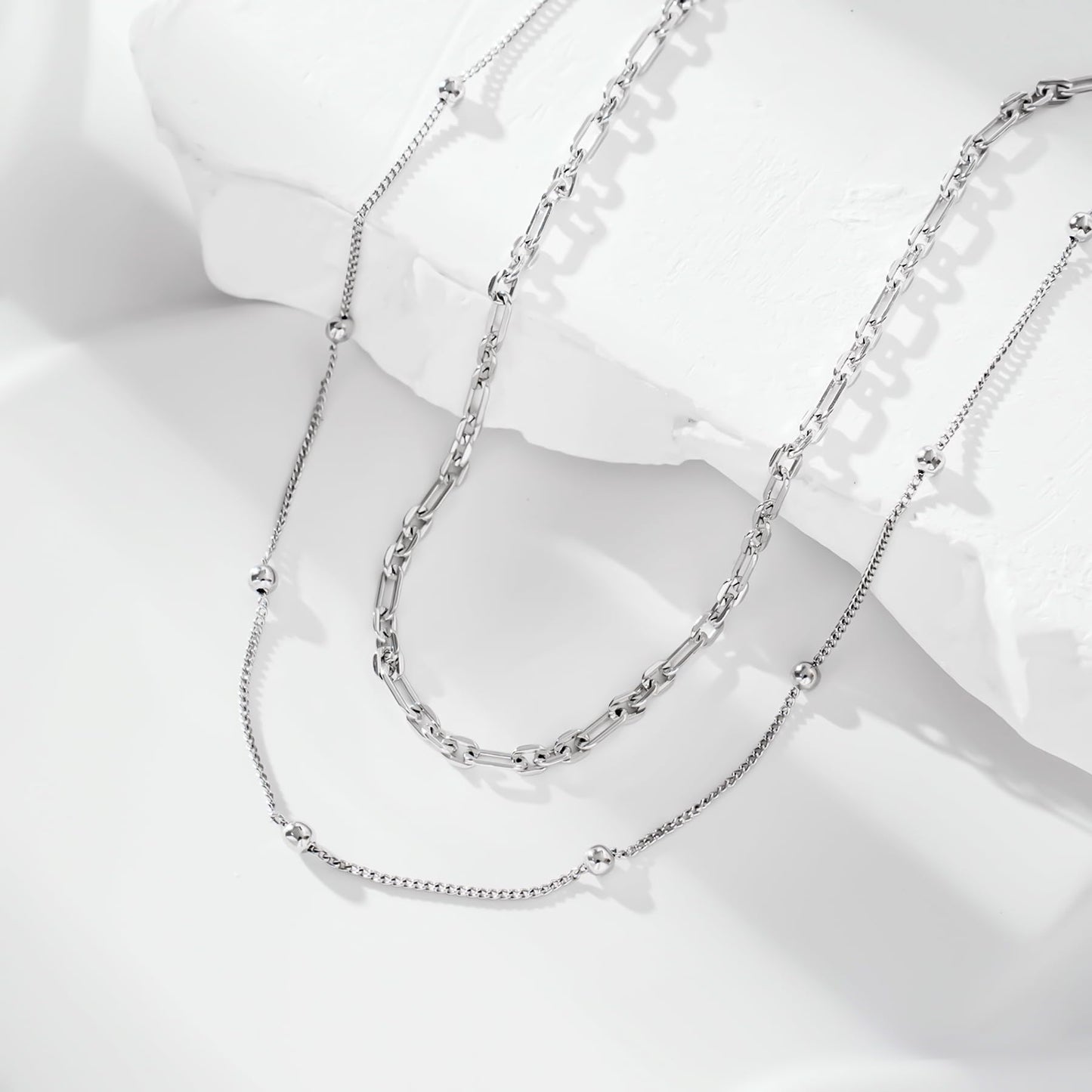 925 Sterling Silver Ankle Bracelet - Simple Dainty Link Chain Anklets for Women