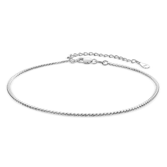 925 Sterling Silver Serpentine Twist Rope Chain Anklets Bracelet for Women
